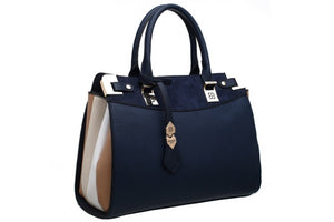 NAVY BLUE Handbag - Bessie London