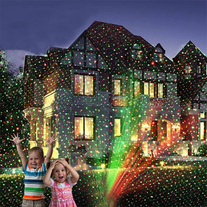 George Home Christmas Animated Stars LED Laser Motion Projection Light Show With Automatic Timer