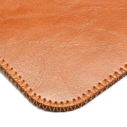 Image of Brown Leather Laptop Sleeve