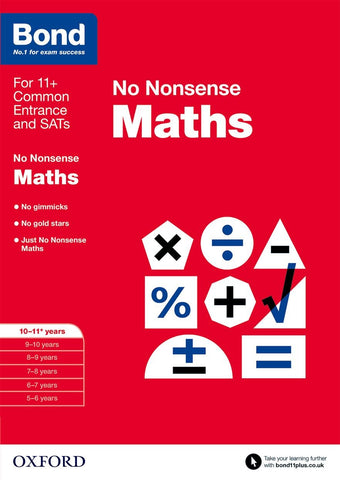 Image of Bond Maths No Nonsense 10-11+ years