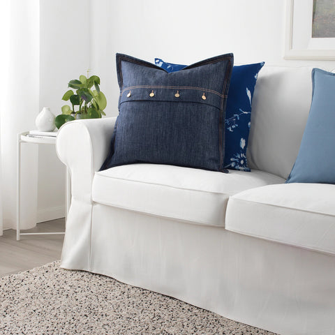 Image of SISSIL Denim Throw Pillow Cover- Ikea